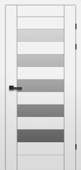 Міжкімнатні двері Брама 18.5 скло сатин/бронза/чорне