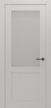 Міжкімнатні двері Gorgania Осій+ скло сатин/чорне